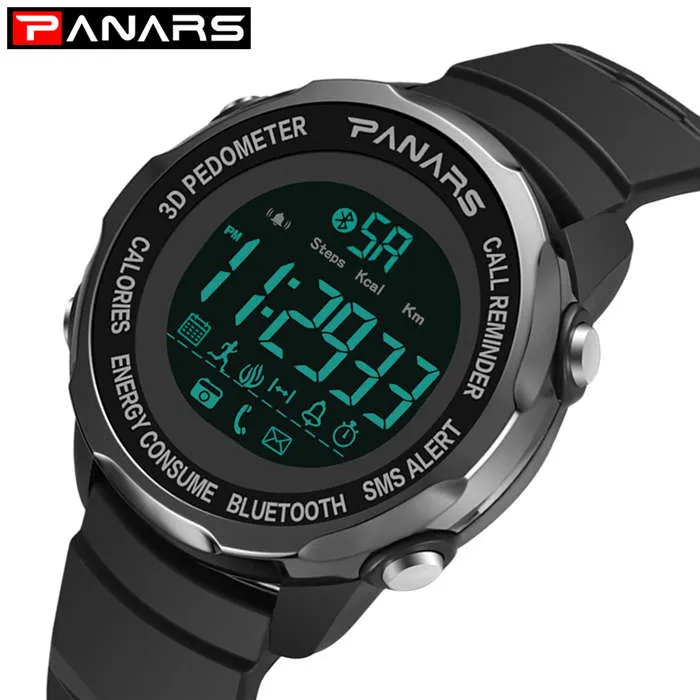 PANARS New Arrival Fashion Sports Watch Men 3D Pedsepometer Watch Watch Mens Diving Water Watches Watch Early 8115337Q