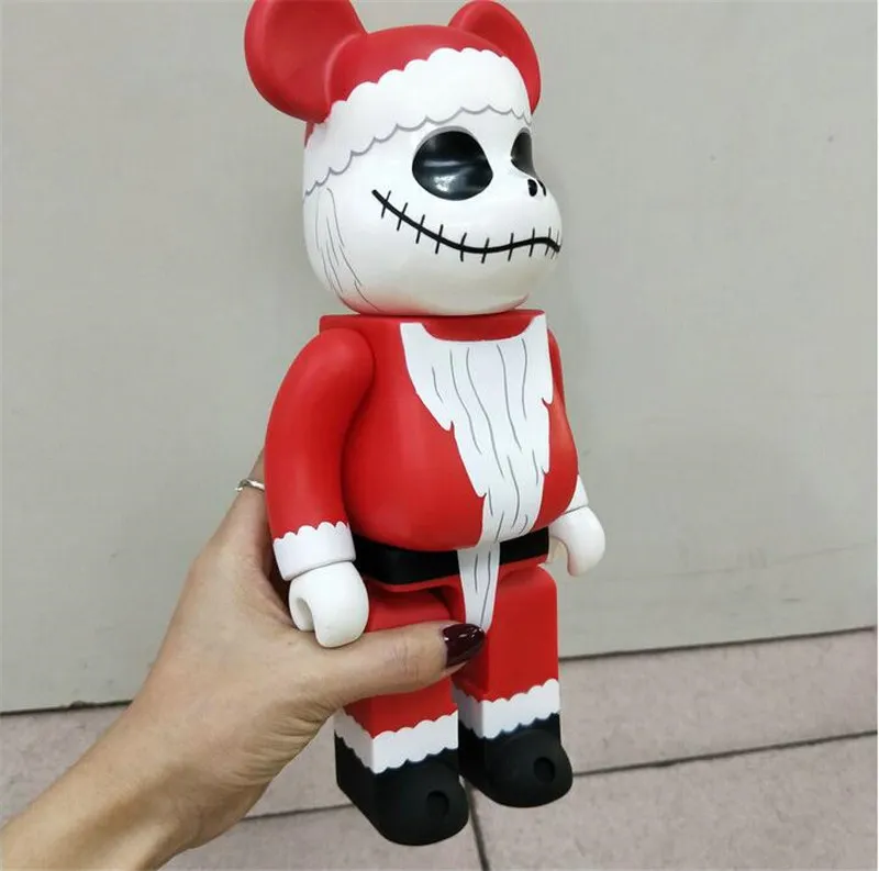 Games 400% 28CM The Bearbrick Santa Claus and Pumpkin prince jack bear figures Toy For Collectors Bearbrick Art Work model dec257T