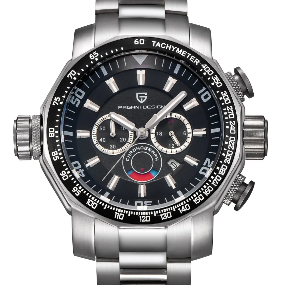 Relojes de marca de lujo para hombre, reloj deportivo PAGANI DESIGN, relojes militares de buceo, reloj de pulsera de cuarzo multifunción con esfera grande, reloj hombre277o