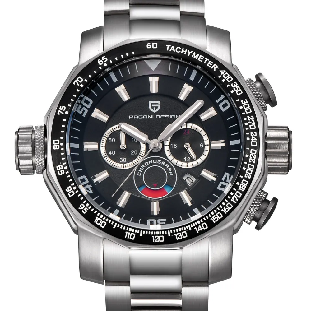 Watches Men Luxury Brand Pagani Design Sport Watch Dive Military Watches Big Dial Multifunction Multifunction Quartz Wristwatch Reloj Hombre277o