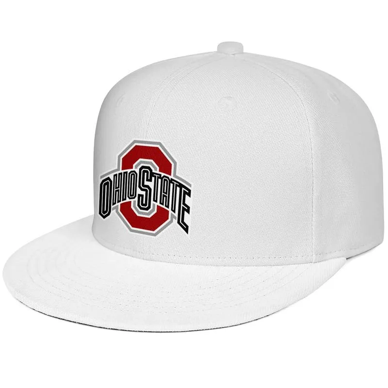 Logo della squadra principale degli Ohio State Buckeyes Berretto da baseball unisex a tesa piatta Stili Team Trucker Hats Sport football nero Stampa in marmo3316340