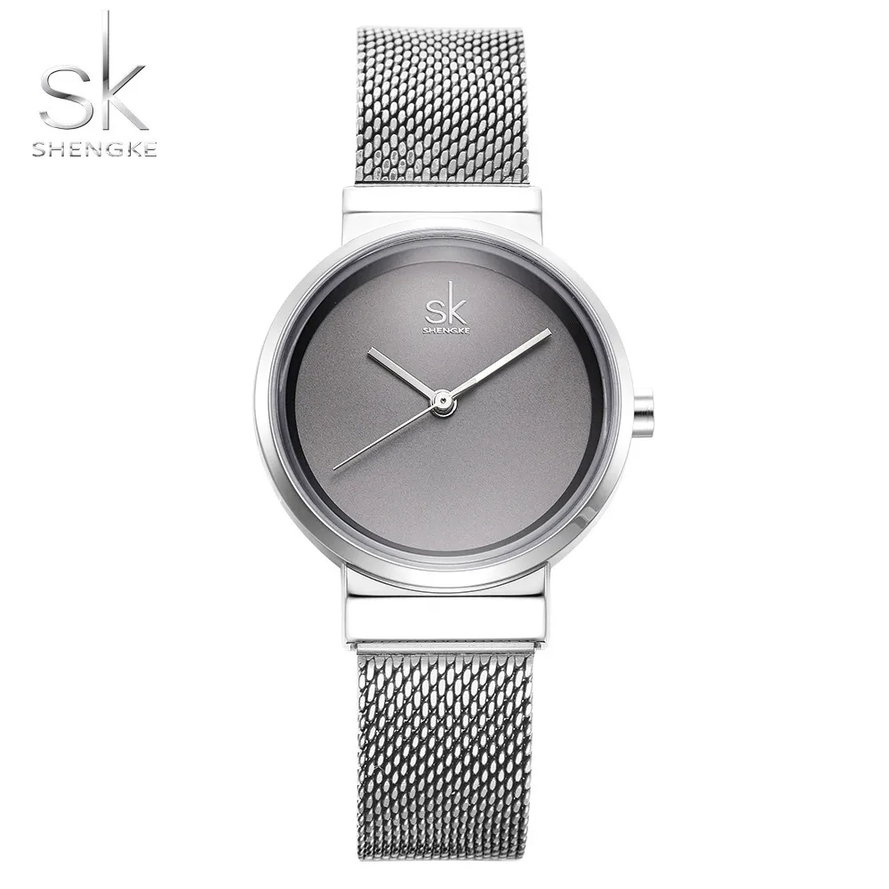 Shengke Blue Wrist Watch Women Watches Luxury Brand Steel Ladies Quartz Women Watches Relogio Feminino Montre Femme2195