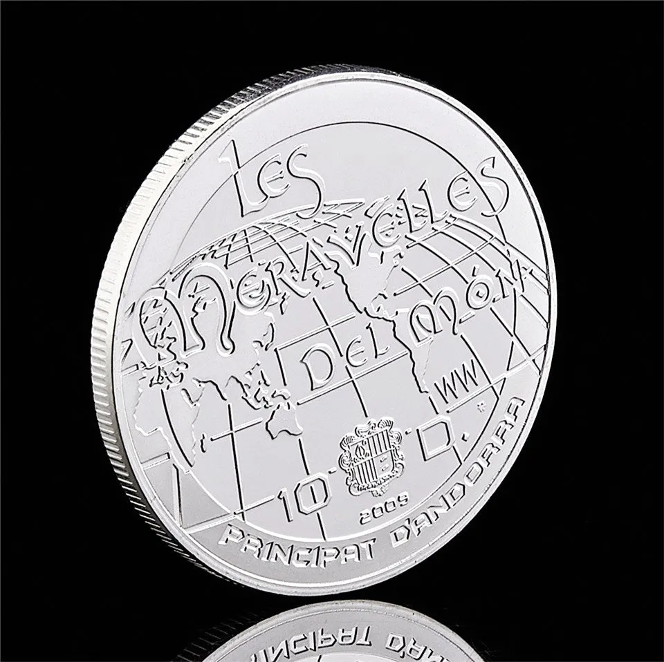 5 sztuk Souvenir Coin South US Chrześcijaństwo Lucky Rio Landmark Cross Jezus posrebrzany pamiątkowy zestaw kolekcji monety