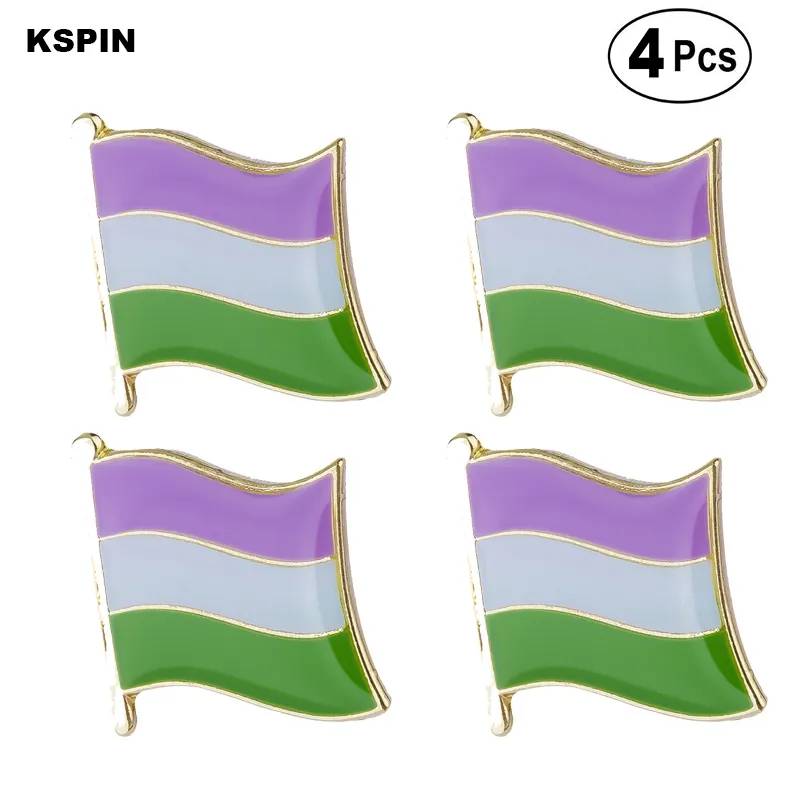 Fierté broches épinglette drapeau insigne broche broches insignes 4 pièces beaucoup