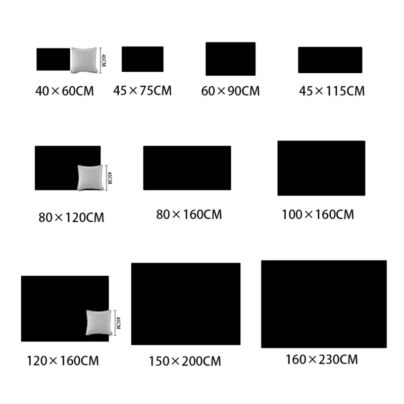 검은 흰색 거실 구역 양탄자 깔개 그림 카펫 골드 린넨 복도 태아 침실 침대 옆에서 비 슬립 부엌 카펫 230t