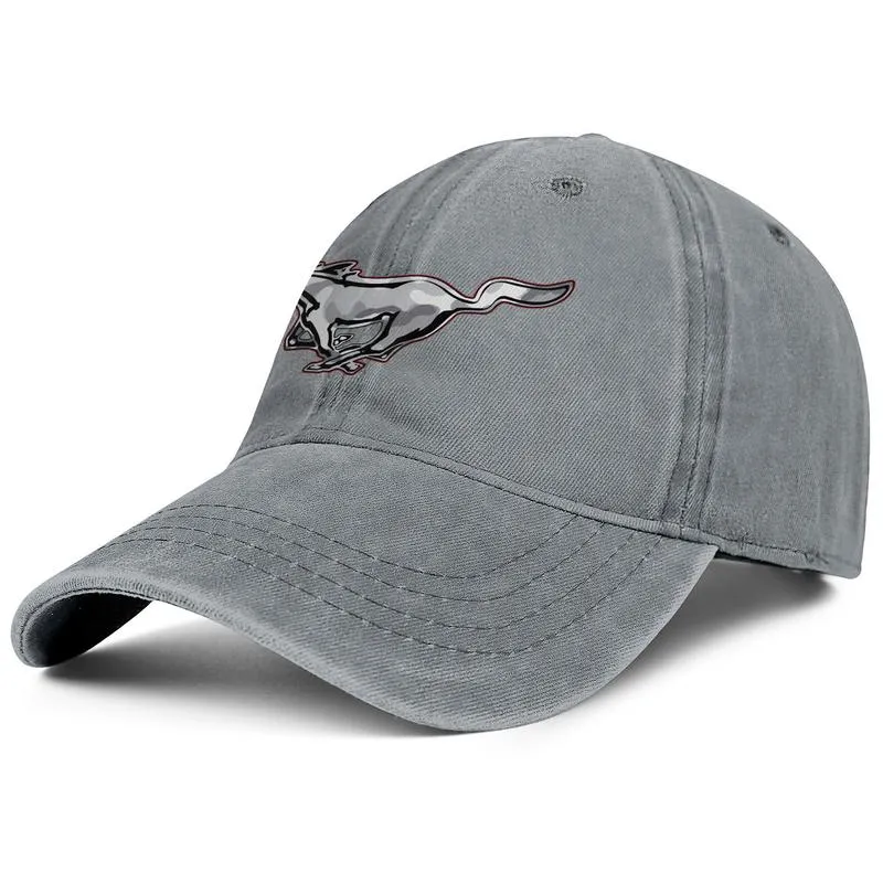 Élégant Ford Mustang Gray Camouflage Ford Fairlane Unisexe Denim Cap de baseball Chapeaux Cool Flag national pour les camions Logo39031832588215