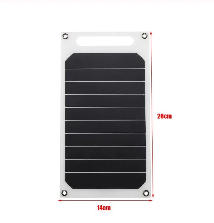 5V 10W DIY 태양 전지판 슬림 한 가벼운 USB 충전기 충전 휴대용 파워 뱅크 패드 전화 조명 차량 충전기 282U