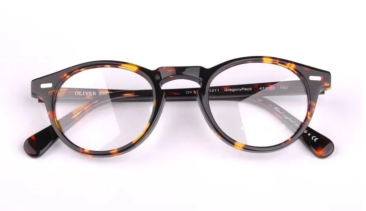 Bütün Gözlük Çerçevesi OV5186 Gregory Peck gözlükleri Kadın Miyopya Gözlük Çerçevesi Case236L