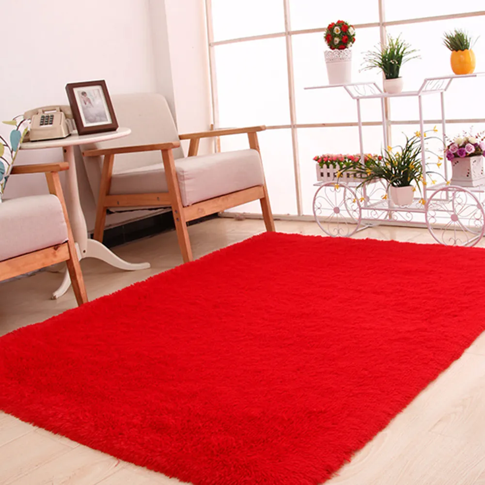 120x160cm Large Plush Shaggy Thicken Soft Carpet Area Rug Floor Mats For Dining Living Room Bedroom Home Office266y
