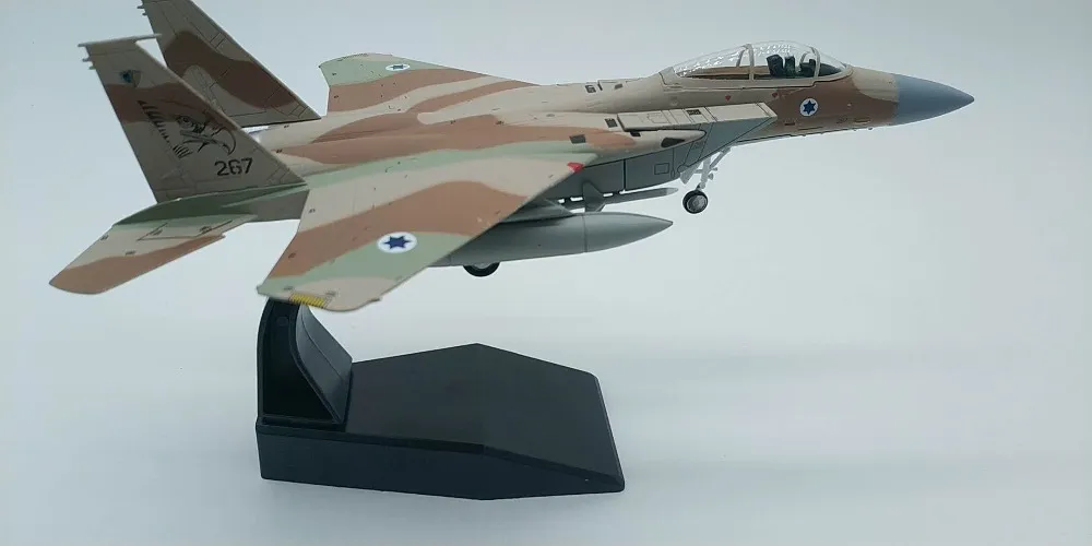 1 100 مقياس إسرائيل الجوية IAF F 15 العسكرية النسر المقاتلة Diecast