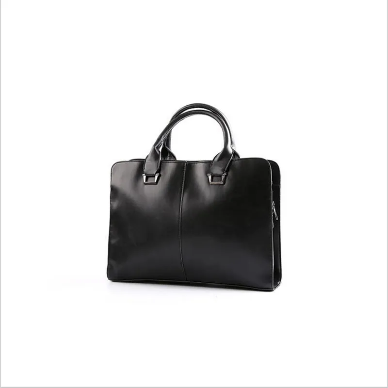 Heren lederen aktetas laptoptassen reistas zachte schoudertassen zakenman handtas mannelijke formele briefcases2751