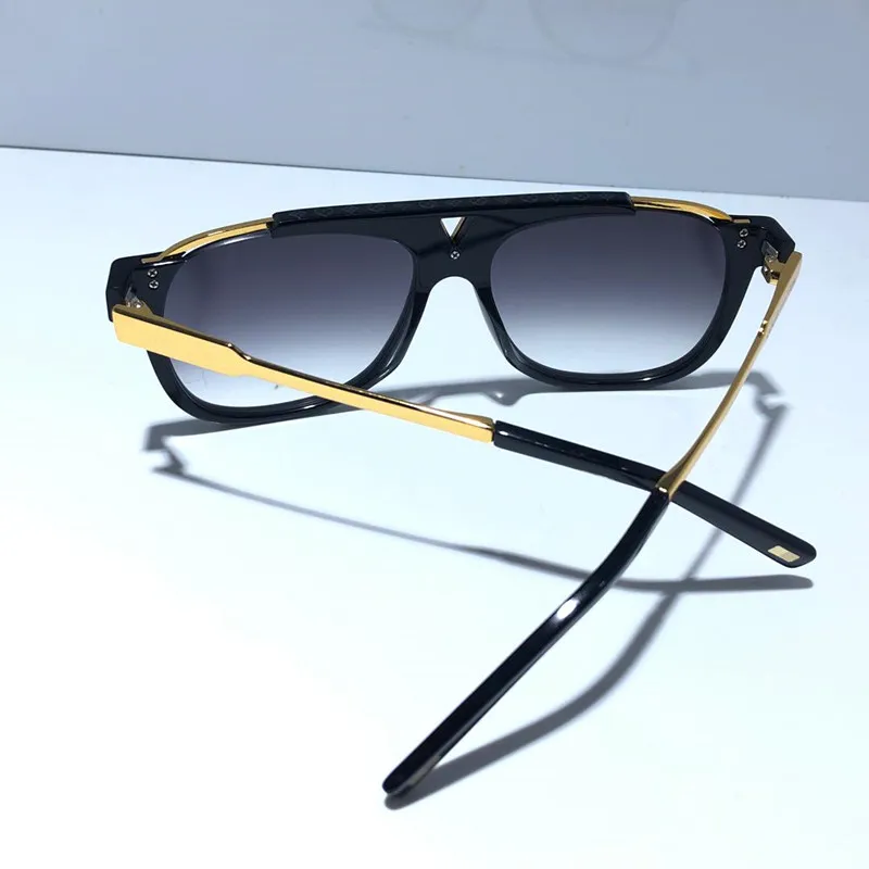 0937 Klasyczna popularna maskotka okularów przeciwsłonecznych retro vintage błyszczące złoto lato unisex styl okulisty UV400 Poluj z pudełkiem 0936 okulary przeciwsłoneczne276f