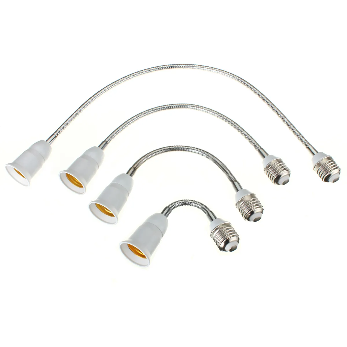 E27 To E27 Flexible Extend Extension Led Light Bulb Lamp Base Holder Screw Socket Adapter Converter2256657