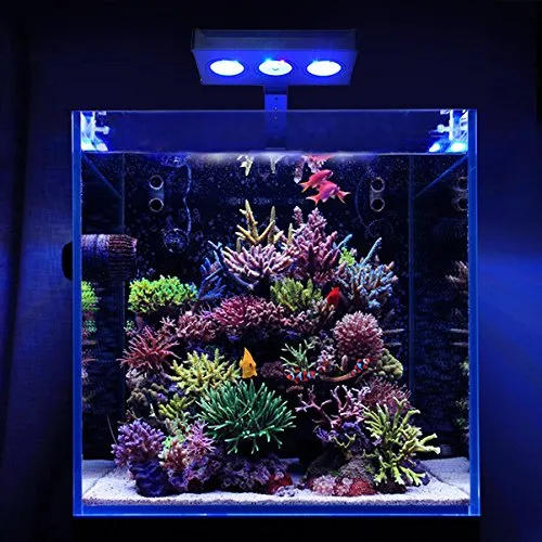 Led espectros nano luz de aquário 30w iluminação de água salgada com controle de toque para tanque de peixes de recife de coral eua ue plug216f