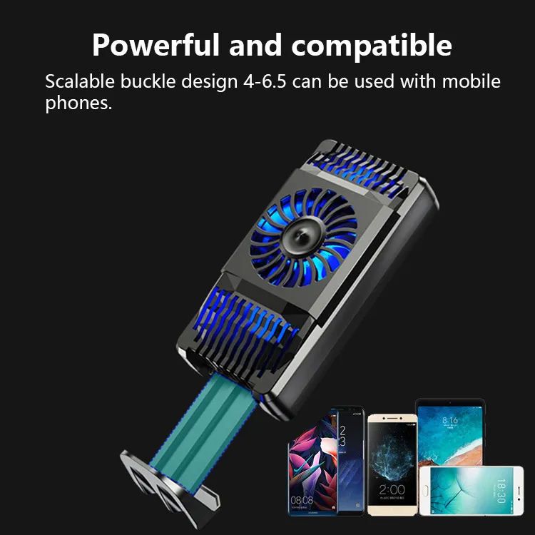 Titular portátil do ventilador do ventilador do fã do telefone móvel que joga o fã de refrigeração do refrigerador do telefone do telefone do telefone móvel para o iPhone Samsung Huawei