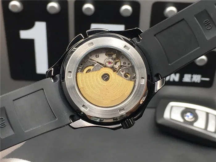 Super 58 Montre de Luxe Automatic Watch Movement 316L Fine Steel Case Diameter 40mm厚さ12mm防水50mゴムウォッチバンド282p