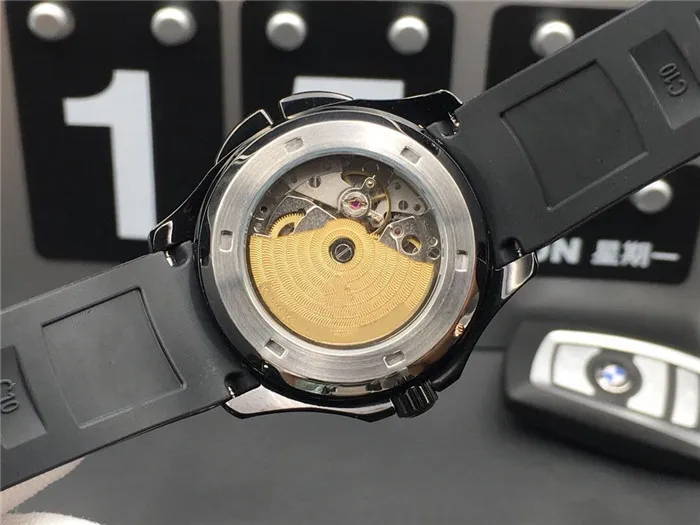 Super 58 Montre De Luxe Automatic Watch Movement 316L 미세한 강철 케이스 직경 40mm 두께 12mm 방수 50m 고무 watchband240m