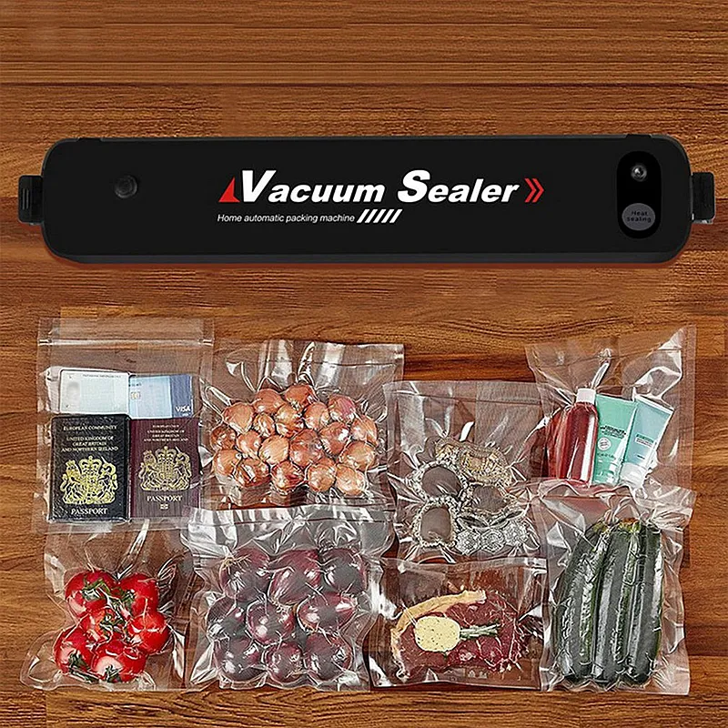 Vacuum Food Sealing Machine Safety Certification meat Sealer with Bags Starter Kit Dry and Moist Modes for Keep fruit fresh234q