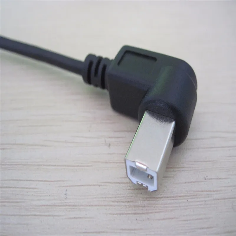 USB 2.0 B под углом 90 градусов, удлинительный винт, кабель для крепления на панели, 50 см для принтера