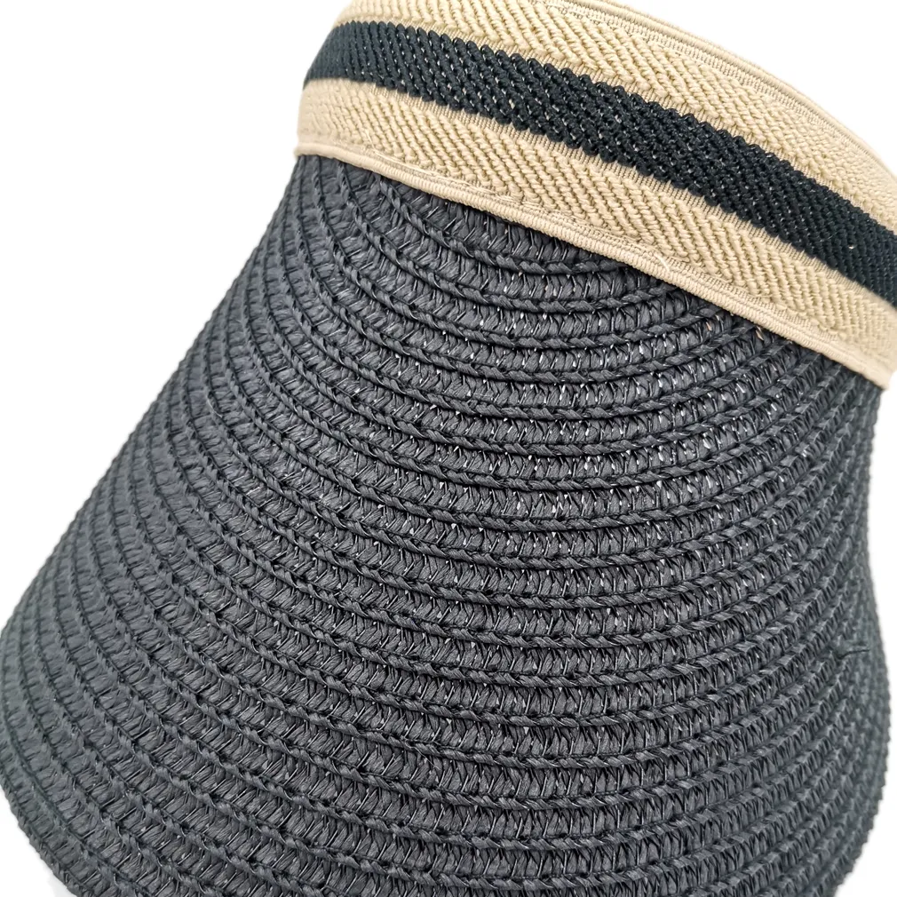 Moda yaz kadınlar boş üst visor plaj güneş şapka uV koruma geniş ağzı açık hediye basit kapak ayarlanabilir6554393