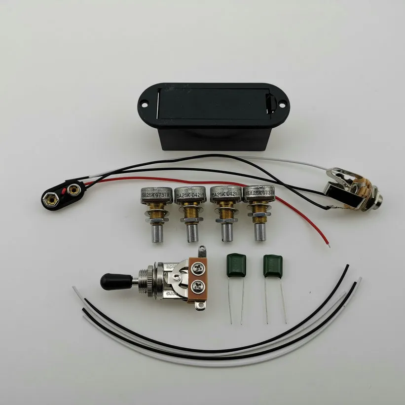 일렉트릭 기타 EMG 픽업 목과 브리지 액티브 픽업 험버커 활성 9V 배터리 전원 공급 장치 재고