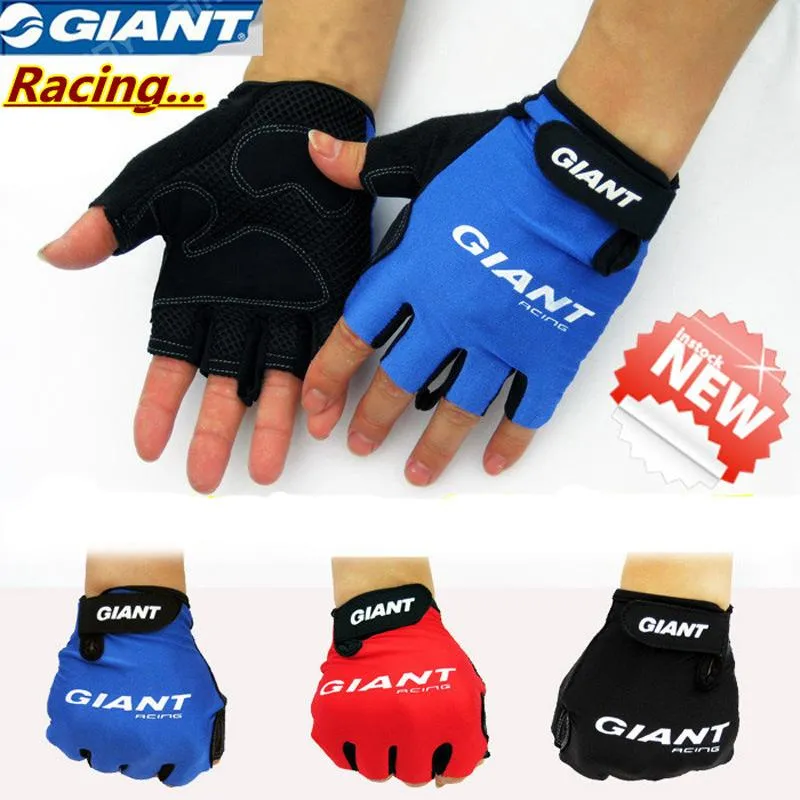 Gants de vélo de mode Gants de cyclisme géants demi-doigt VTT Vélo Mode Route Motocross Gants d'extérieur Guantes Ciclismo M-XL 3Col218m