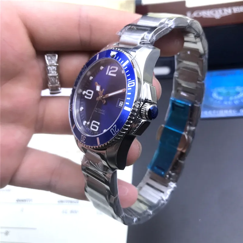 Top marca masculina relógios de luxo qualidade 2813 movimento mecânico automático wacth vidro safira aço inoxidável mergulhador à prova dwris243o