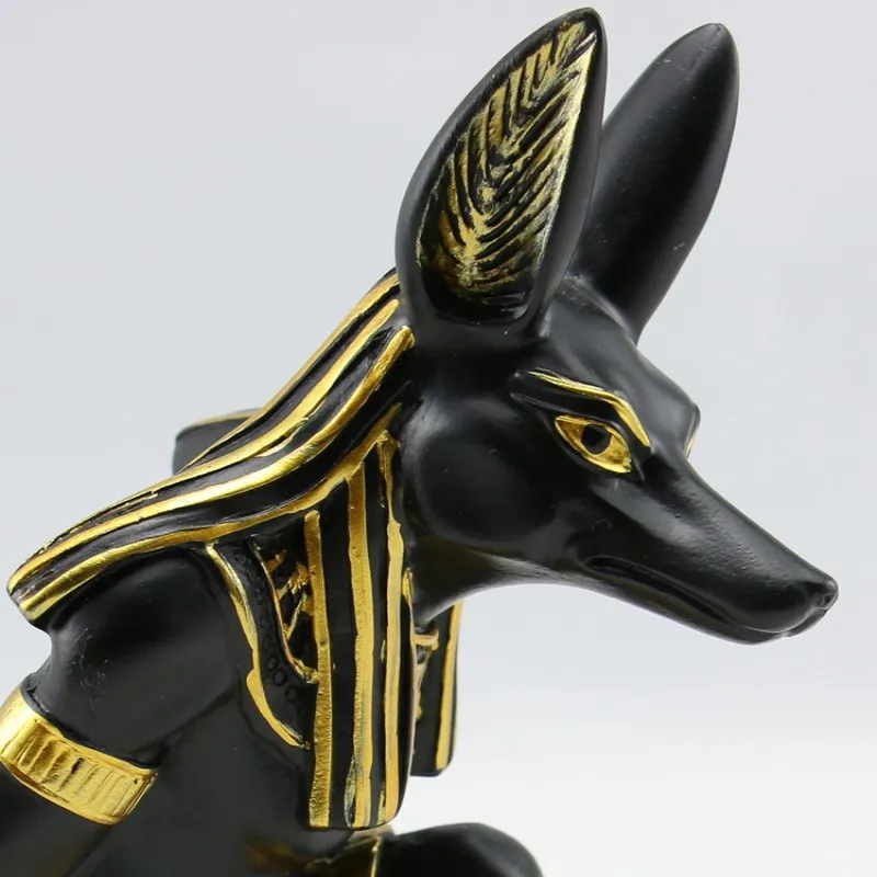 Résine Anubis dieu casier à vin porte-bouteille de vin Animal chien égyptien dieu support à vin accessoires maison Bar décoration préférence 223l