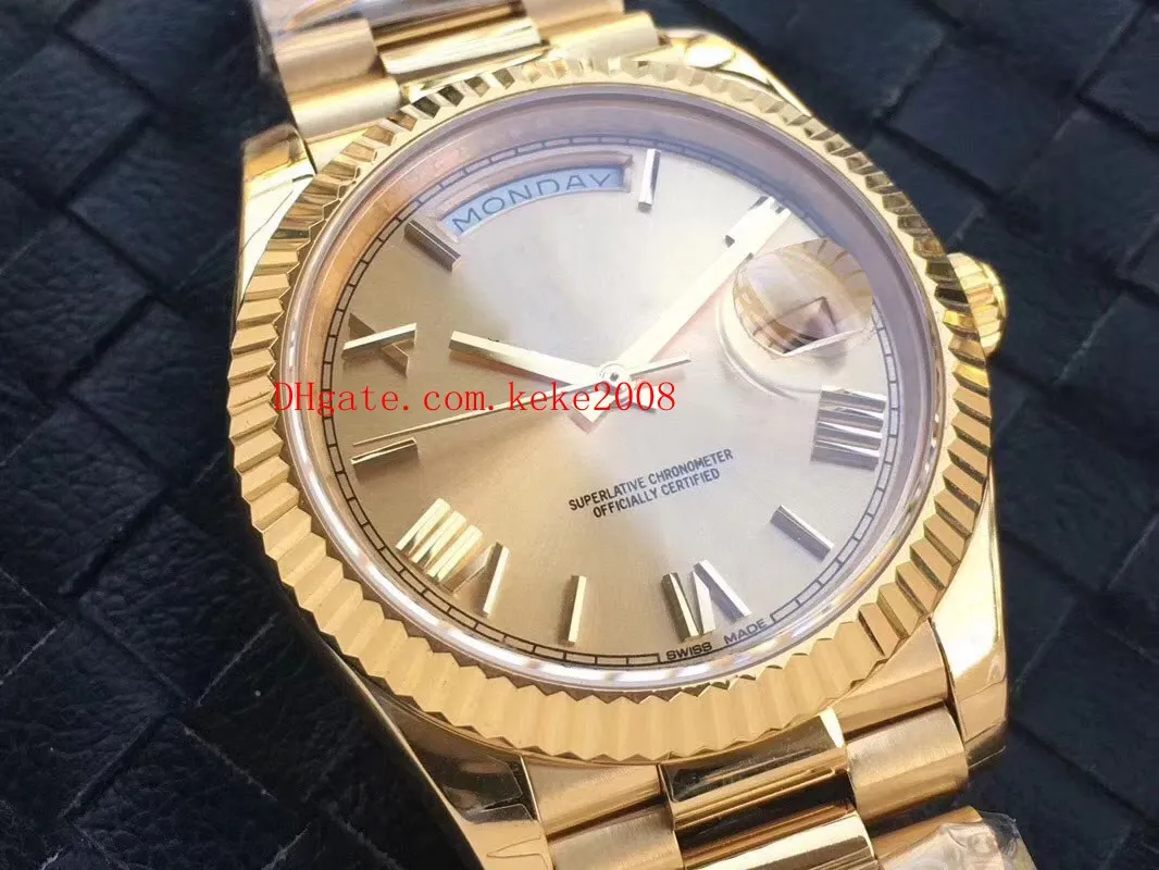 Качественные наручные часы V2 Edition EW Factory 228239 40 мм из 18-каратного золота, стальной верх Механизм ETA Автоматические механические мужские часы Watc255M