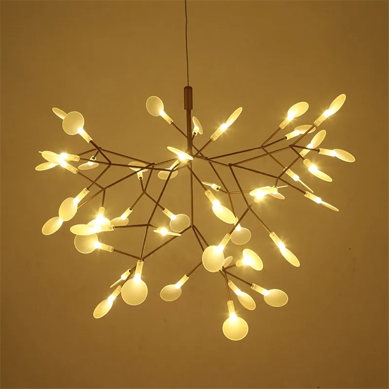 Nowoczesny liść Heracleum liść Light Lamp Lampa zawieszenia Lampy zawieszenia salonu Art Bar Iron Restauracja oświetlenie domowe Al12219t