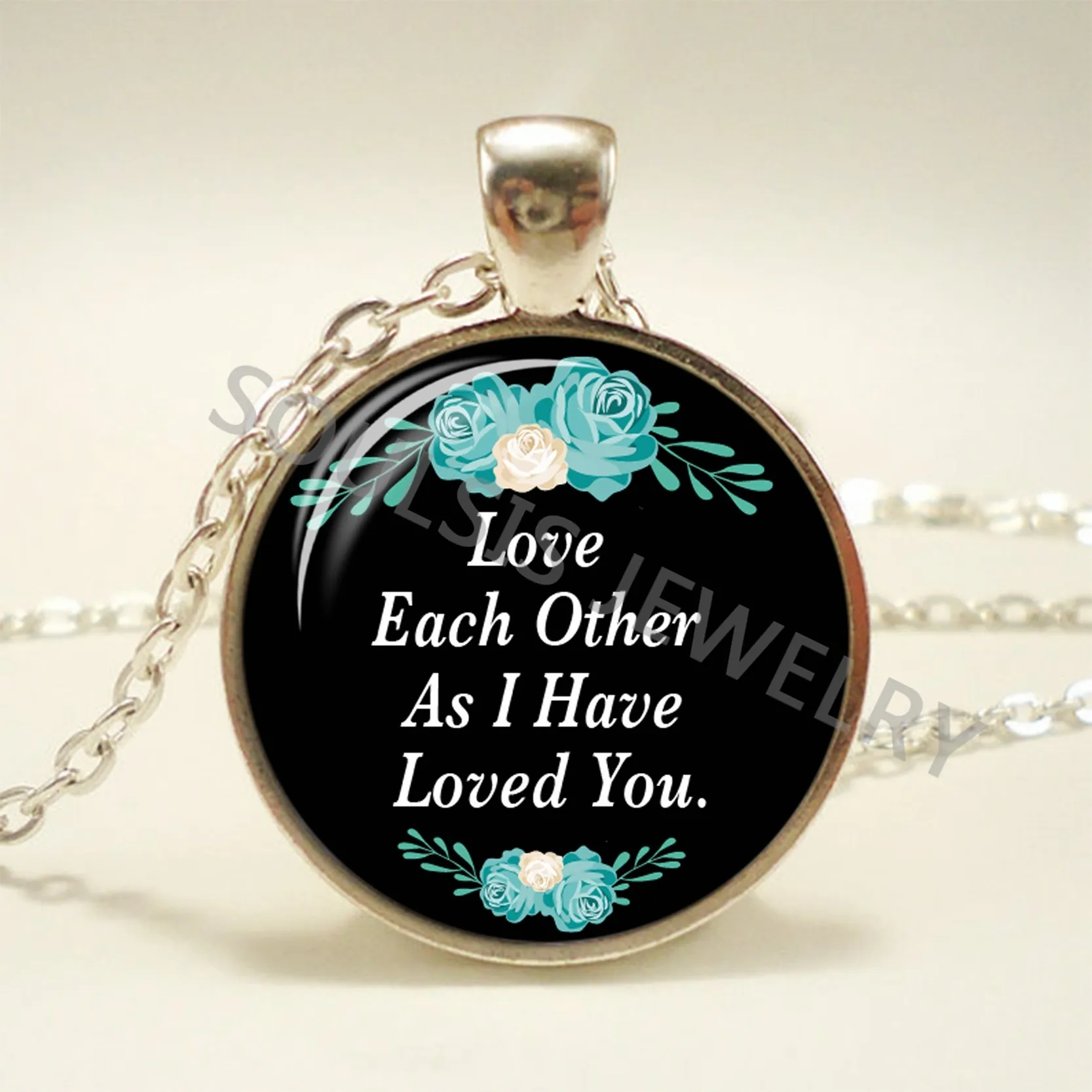 Bible Verses Glass Dome Pendant Necklace God Scripture Quote Jewelry Christian Christmas Jewelry Mother Sister Anniversary Gifts6841693