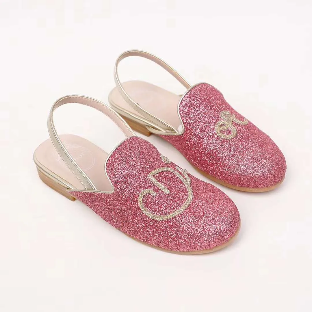 Fille rose chaussures compensées plateforme
