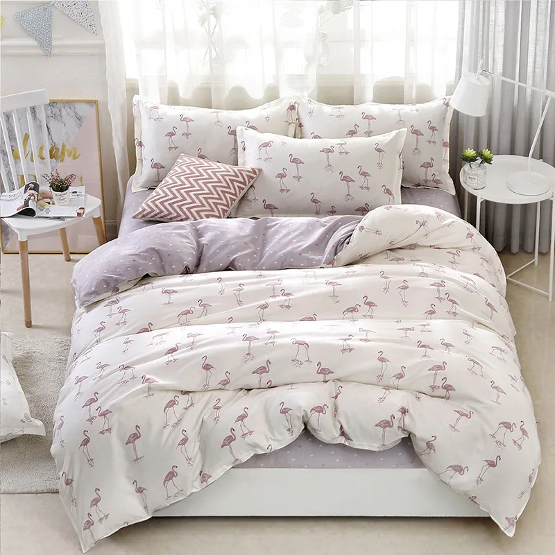 Designer Bed Comforters Set Bed Linen Set Cartoon Däcke Cover Bed Sheet Pillow Case Summer Set Pastoral Style1437404