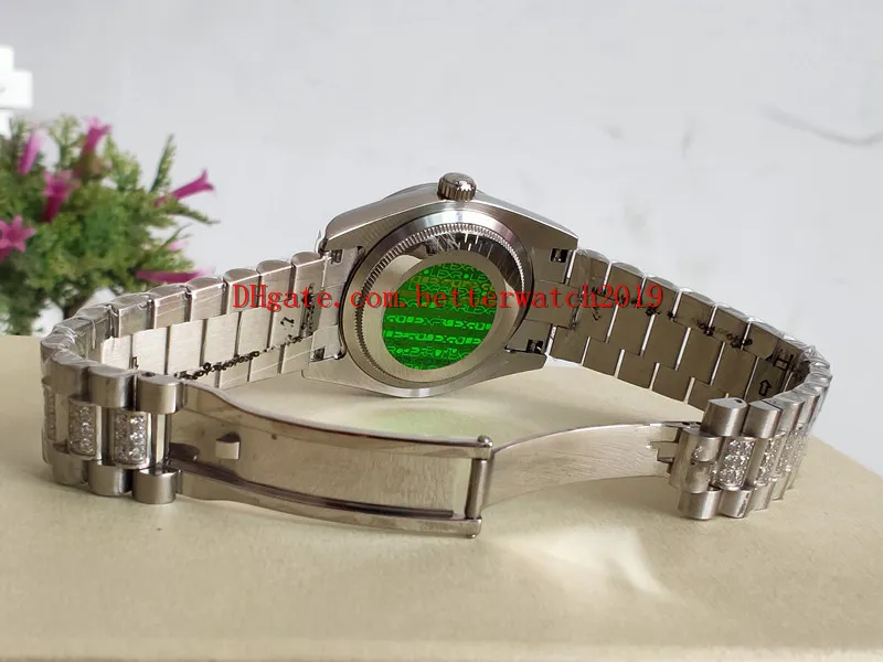 Sprzedawaj zegarki modowe unisex 36 mm 118346 DATA PREZENTACJA ROMIN Dial Asia Automatyczne mechaniczne mechaniczne unisex Platinum Diamond Bezel2417