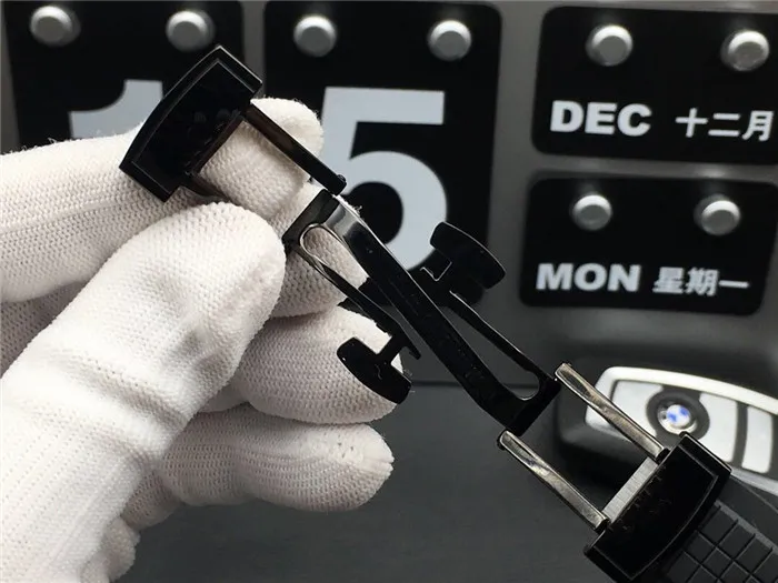 Süper 58 Montree De Luxe Otomatik İzleme Hareketi 316L İnce Çelik Kılıf Çapı 40mm Kalınlık 12mm Su Geçirmez 50m Kauçuk Watchband254E