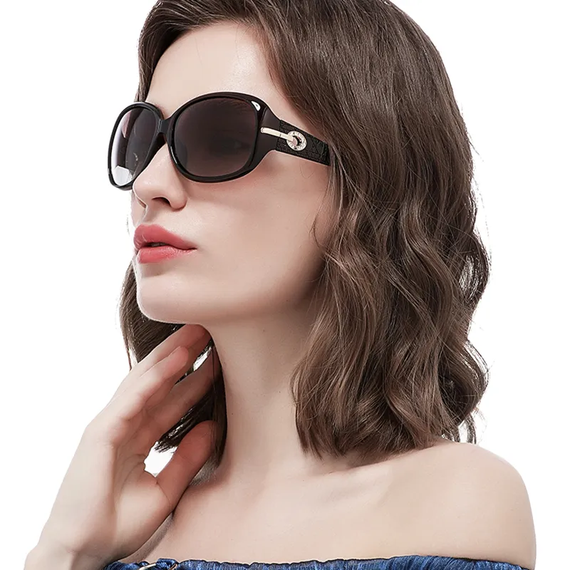 Ovale di grandi dimensioni ragazze di modo occhiali da sole occhiali da sole firmati donne 2020 di alta qualità polarizzati uxury marca lentes de sol mujer209O