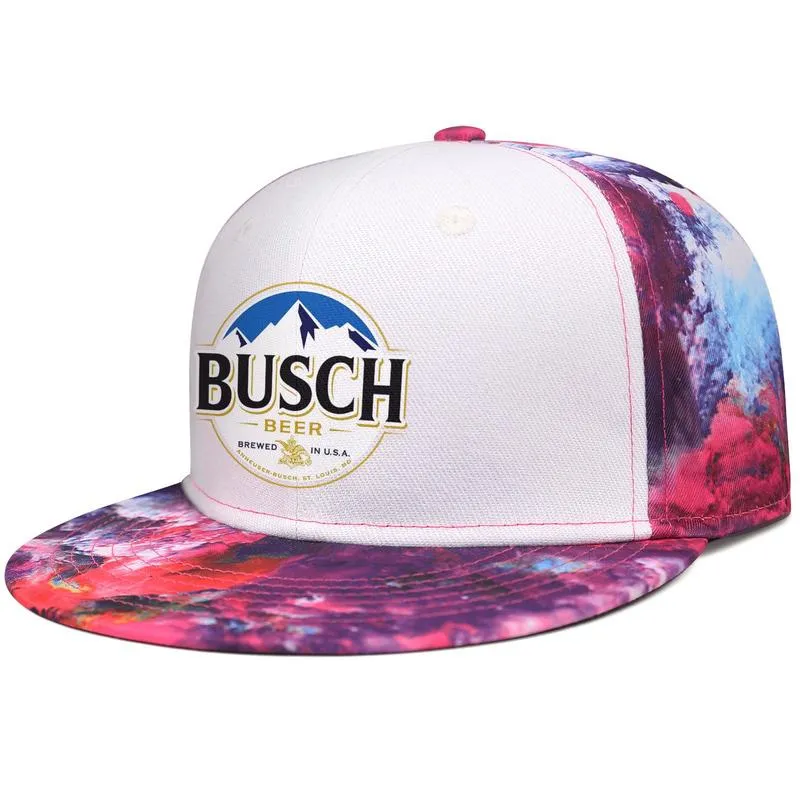 Busch Light Logo Unisex Flat Brim Baseball Cap Designer Fashion Trucker Hats Light Logo Beer Addicted Will Camp8457569