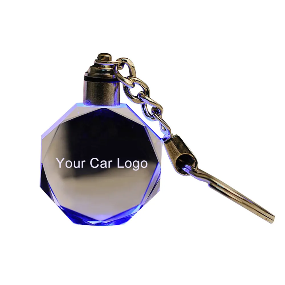 Moda colorida luminada luminada luminada Keychain Keyring Keyring Key Chain Stritter para VW Ford BMW3726924