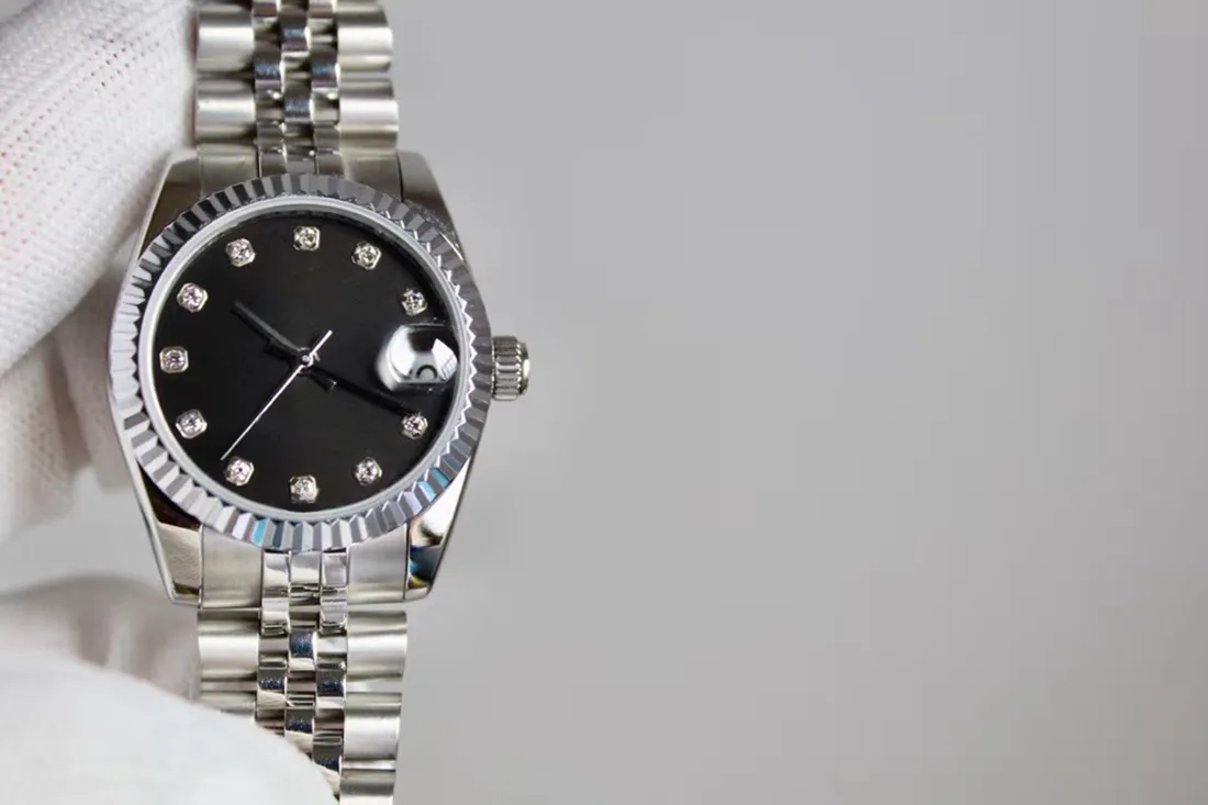 Ladies Fashion Diamond Watch 31m Automatisk mekanisk eller kvarts batteriklocka damer ultratunn stål vattentät högkvalitativ wat270u