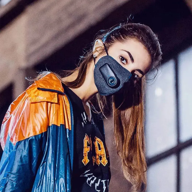 Masque à poussière purement électrique Purification de la pollution anti-poussière PM2 5 respirateur avec une vanne respirante pour le sport de sécurité au travail de 234i