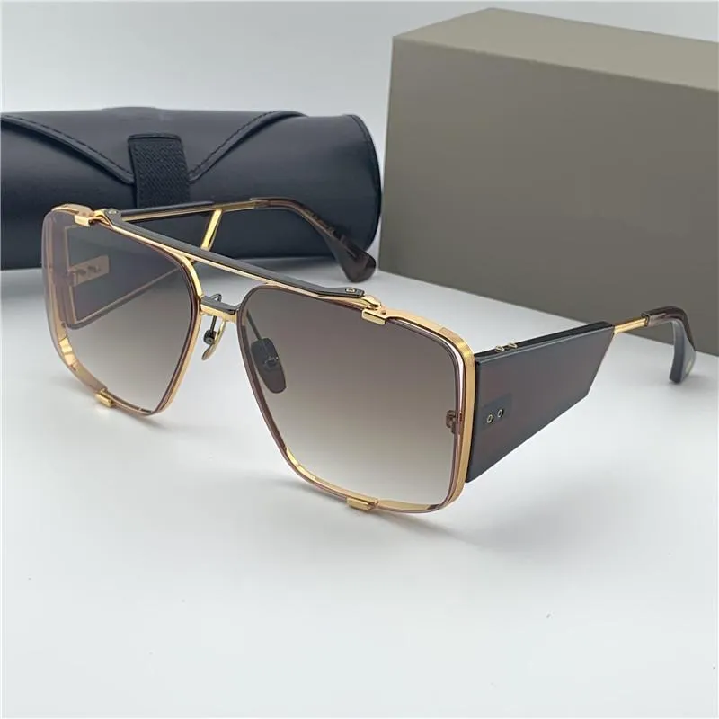Tasarım Erkekler Güneş Gözlüğü 136 Retro Gözlük Moda Stili Kare Çerçeve Büyük Bacaklar UV 400 Lens Pop Açık Gözlük2670