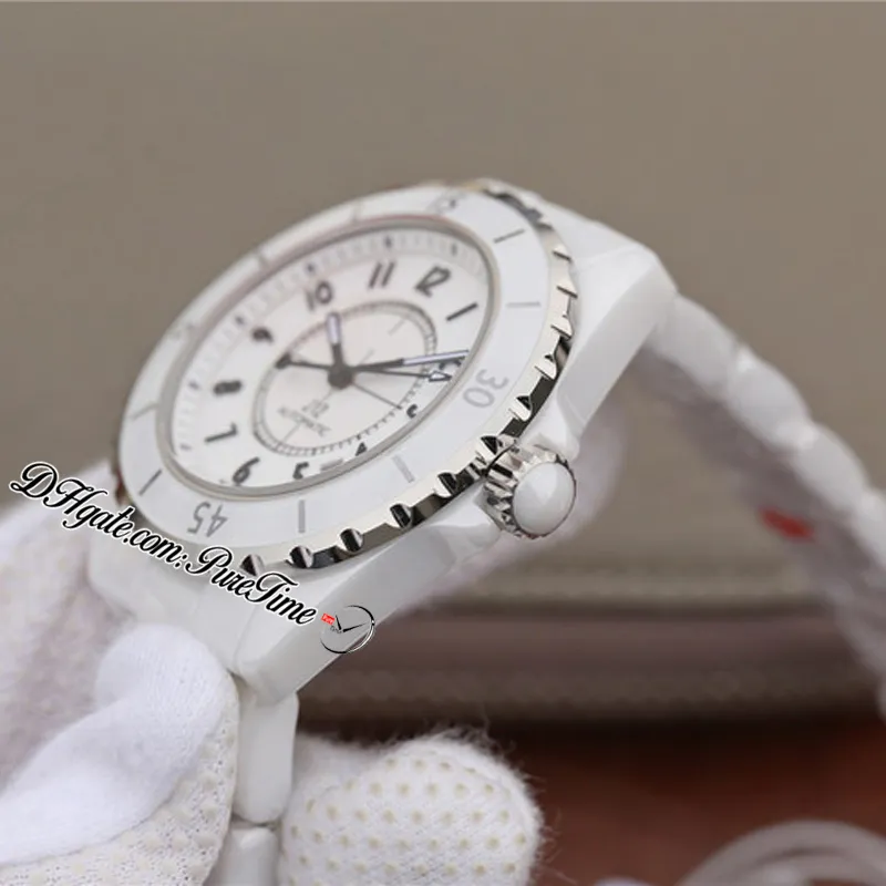 2021 KORF H5702 H5705 38 mm A2892 automatisch unisex heren dameshorloge staal zwart witte keramische diamanten met armband editie 287y