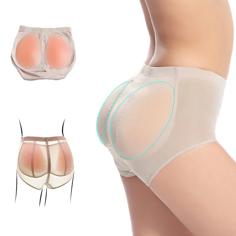 New Buttocks Push Up Woman Elastic Silicone Hip and Butt Pads Fake Ass Body Shaping Ladies Underwear Tightening Short Underpants Y200710