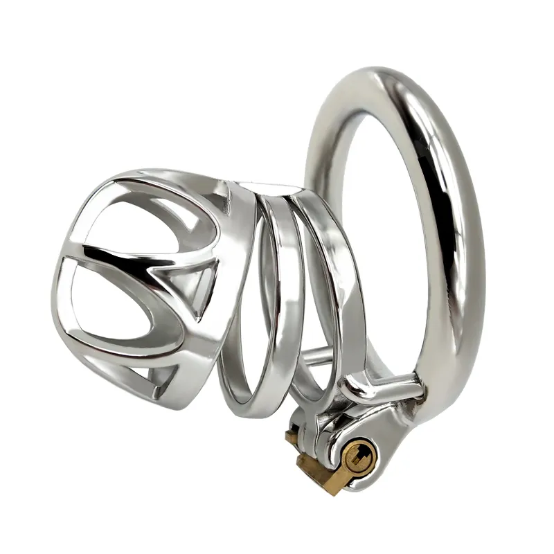2020c New Men's Stainless Steel Chastity Lock Device Chastity Cage Alternative Stimulating Products