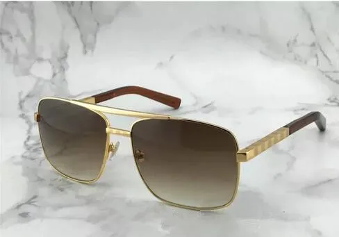 new fashion classic sunglasses attitude sunglasses gold frame square metal frame vintage style outdoor classical model 0256274Q