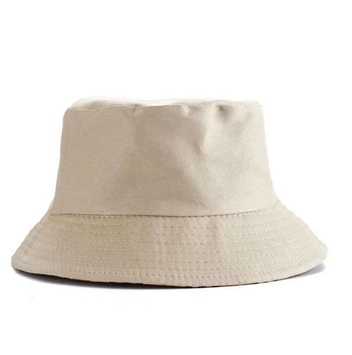 Sommarskugga fiskare hatt ren färg hink hattar kvinnor solskyddsmedel panama hatt män utomhus strandkapp polyester fiskare hat5859768