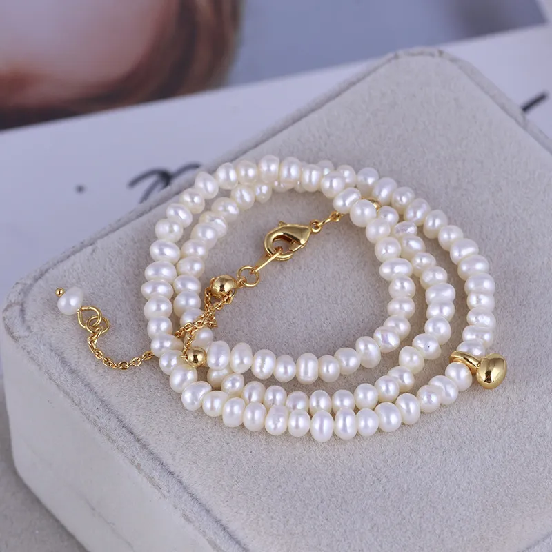 Barocke natürliche Perlenkette, modische Perlenkette, Schlüsselbeinkette, Halskette für Frauen, Party, Hochzeit, Schmuck für die Braut2252305