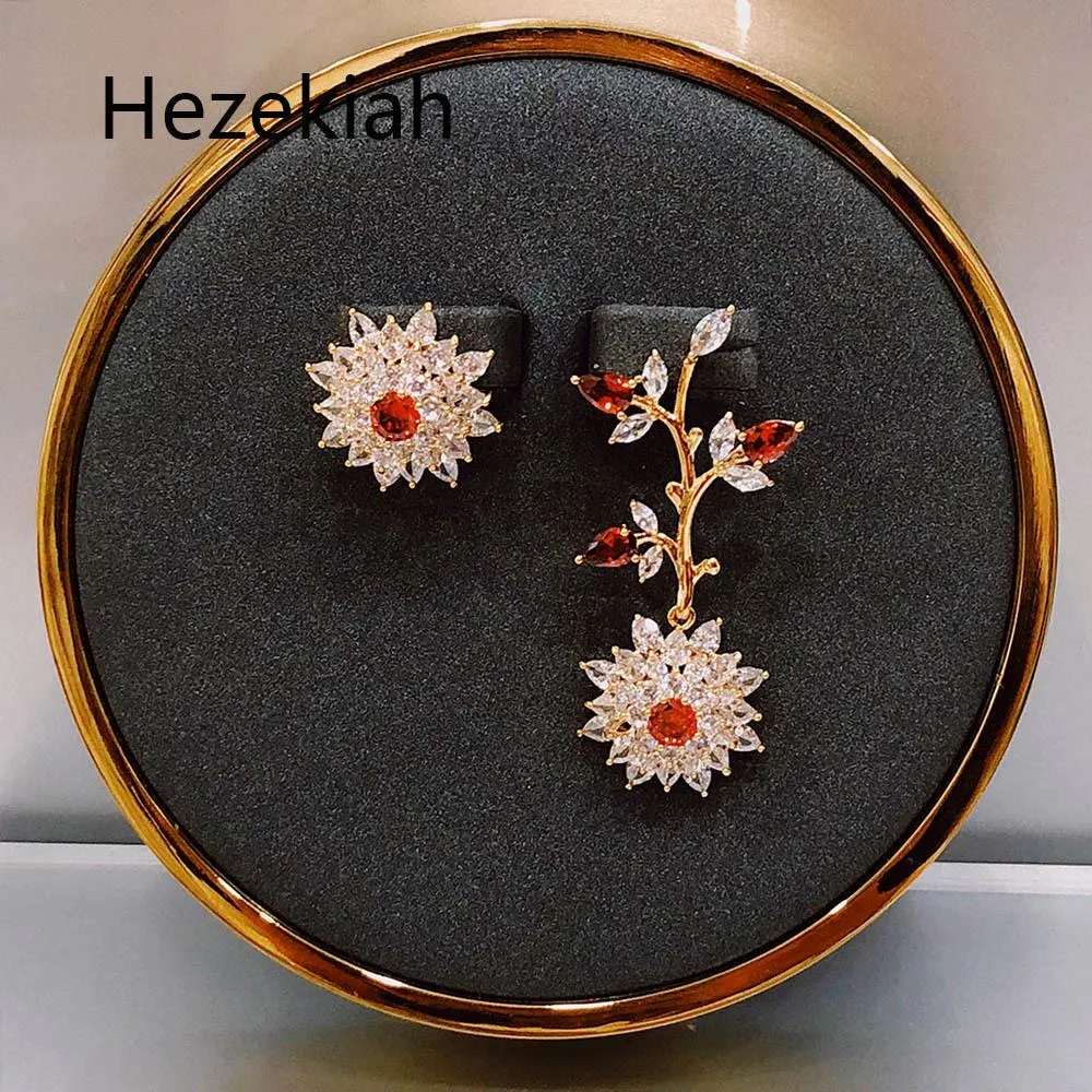 Hezekiah – boucles d'oreilles nobles avec aiguille Tremella, personnalisées, à la mode, brillantes, section AB, couronne, goutte d'oreille, fête de danse, 925, 2770