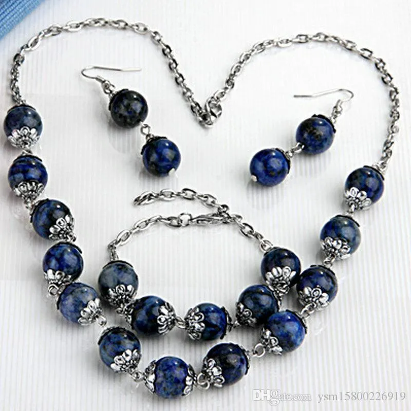 FASHIONS LAPIS LAZULI BAGL BEADS BRACTER SERNGSERGS