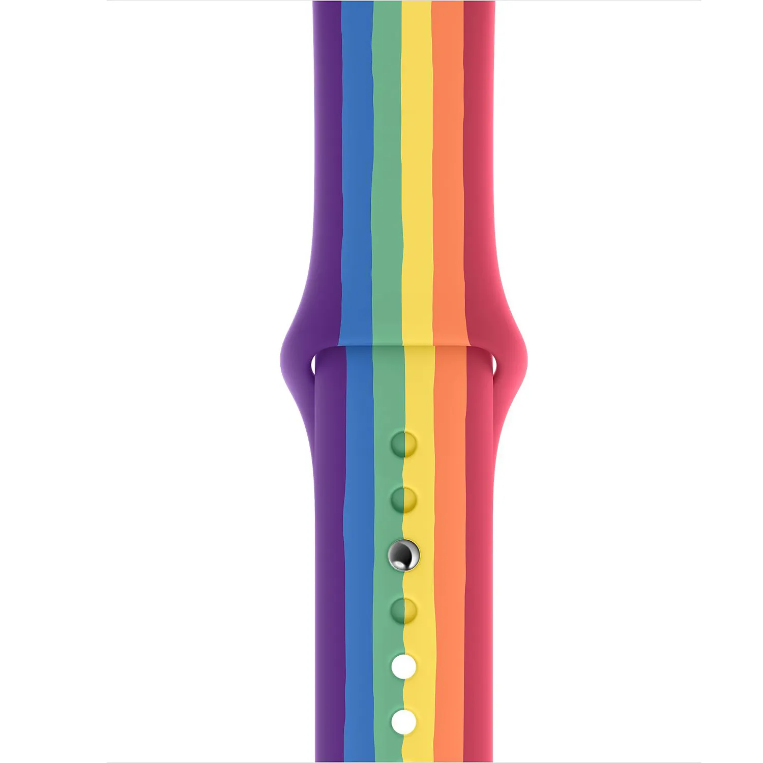 حزام سيليكون جديد قوس قزح لفرقة Apple Watch 44 مم 42 مم سلسلة IWatch 5 4 3 2 1 WRISTBAND 40MM 38MM Pulseira Watch S9701219